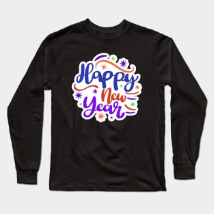 Happy New Year Sparkle Long Sleeve T-Shirt